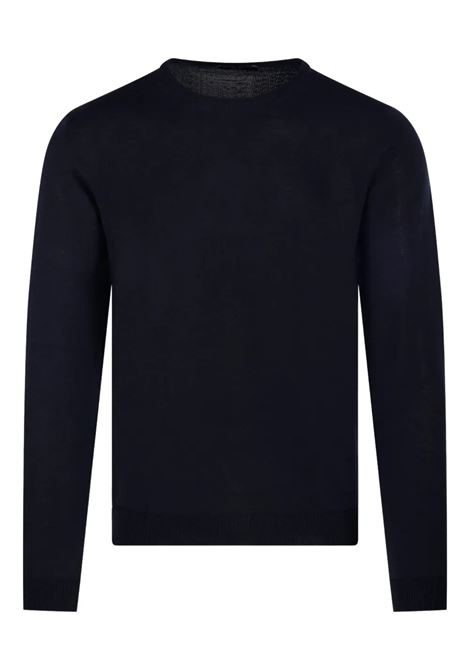 crew-neck sweater man navy ROBERTO COLLINA | 253M01001M0110